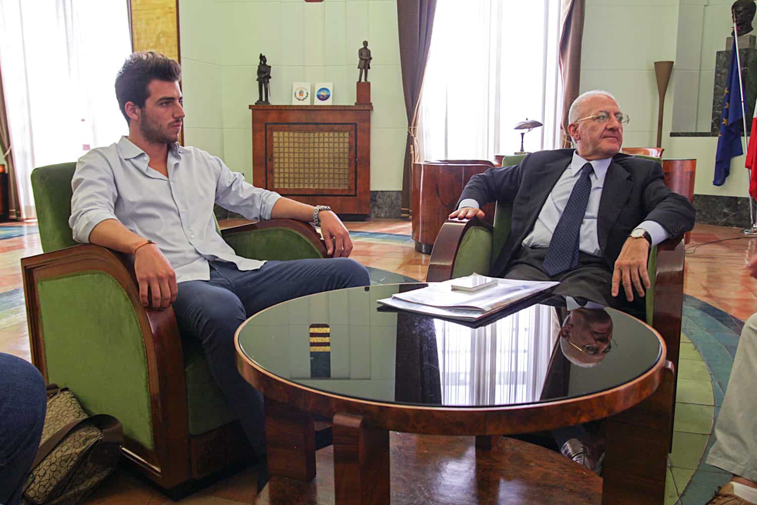 Vincenzo De Luca e Fabio Corsaro