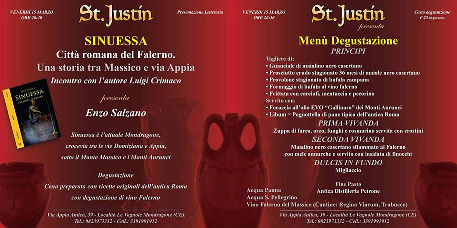 Mondragone, presentazione del libro " Sinuessa, città romana del Falerno"