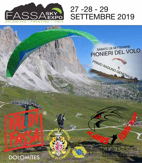 Fassa Sky Expo 2019, novità per il volo libero