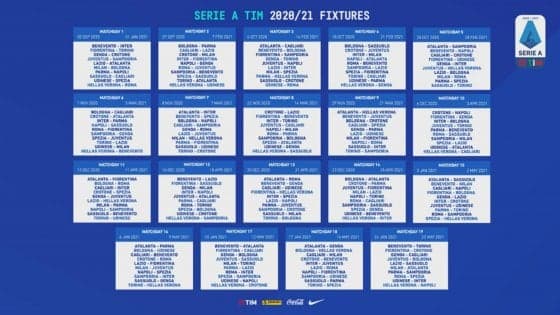Via al Campionato Serie A 2020/21: oggi sorteggi e calendario ufficiale