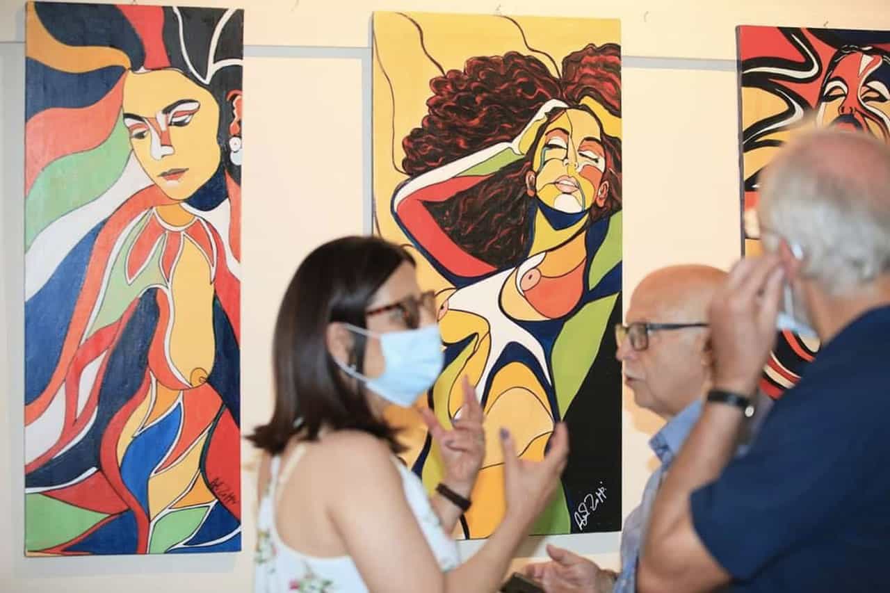 Le opere di Annamaria Zoppi alla mostra "Parliamo...d'arte"