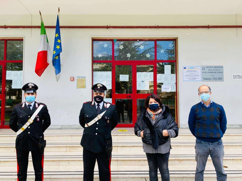 Orta di Atella: Carabinieri in supporto per consegna dei computer utili alla DaD