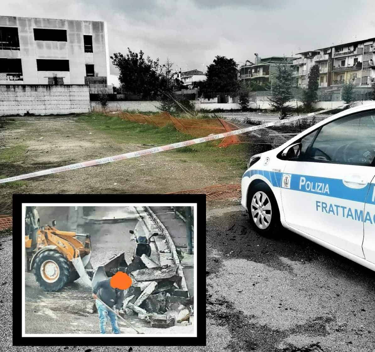 Frattamaggiore, sotterrati rifiuti da demolizione stradale