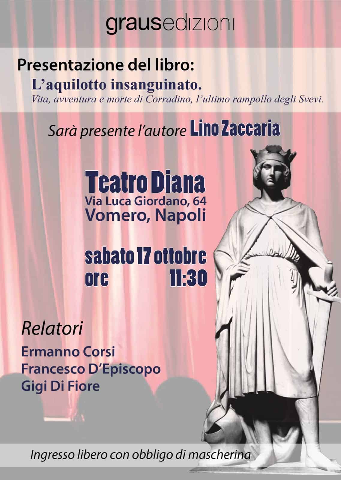 Al Teatro Diana si presenta "L'aquilotto insanguinato" di Lino Zaccaria