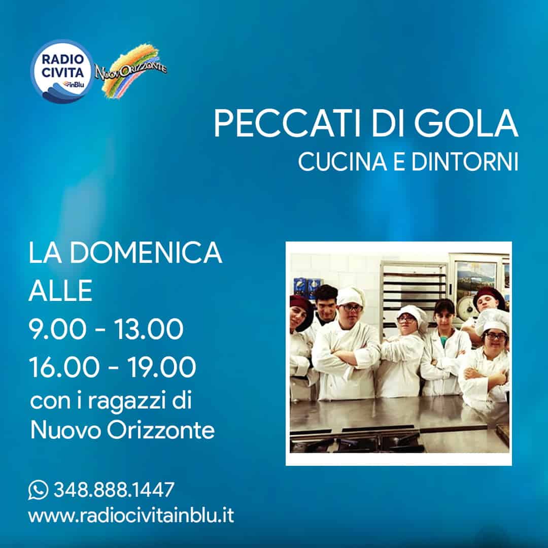 "Peccati di gola. Cucina e dintorni": in onda i ragazzi di Nuovo Orizzonte di Formia