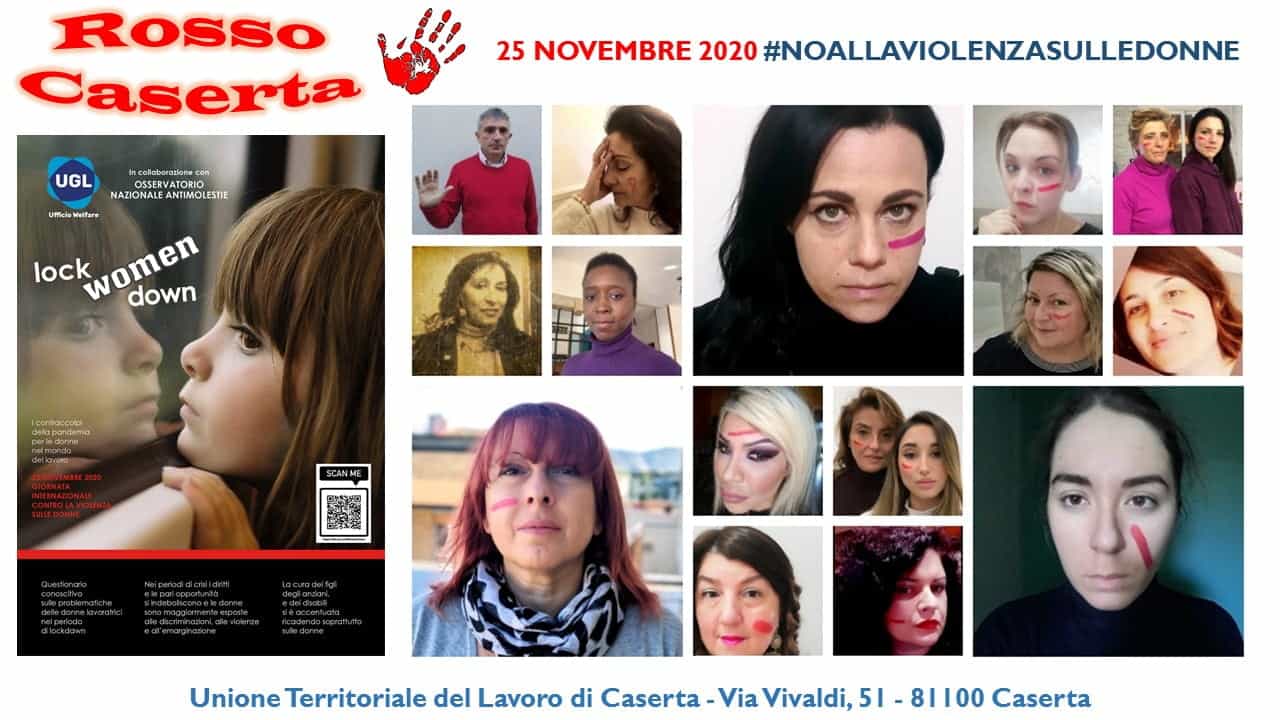 Rosso Caserta: l'evento Ugl contro le violenze sulle donne