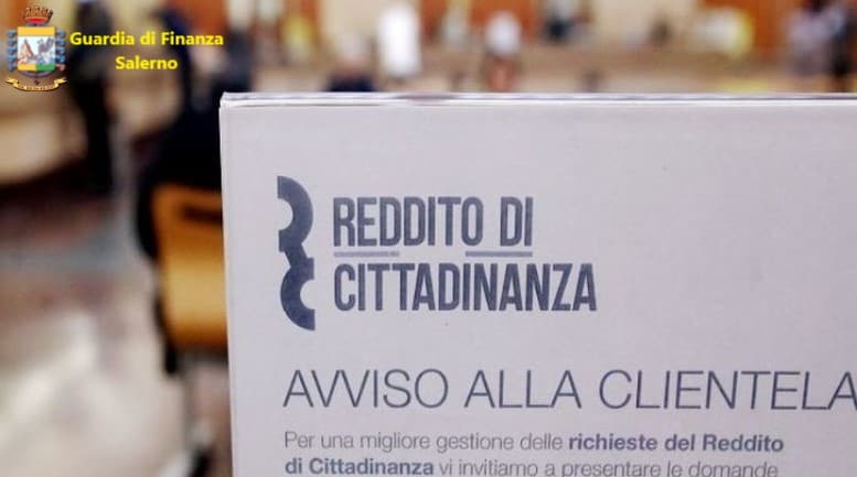 Reddito di cittadinanza: la Gdf di Salerno denuncia 48 persone