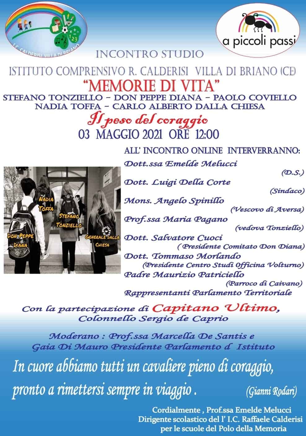 "Memorie di vita": l'incontro studio all'Istituto Calderisi di Villa di Briano