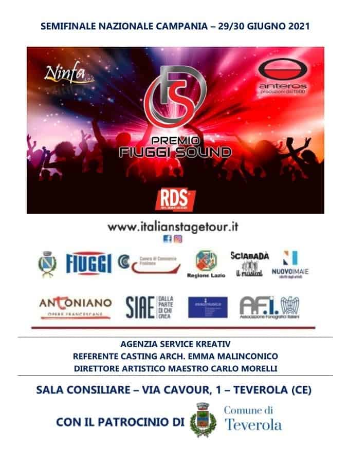 Campania, "Premio Fiuggi Sound 2021": semifinali il 29 e il 30 giugno