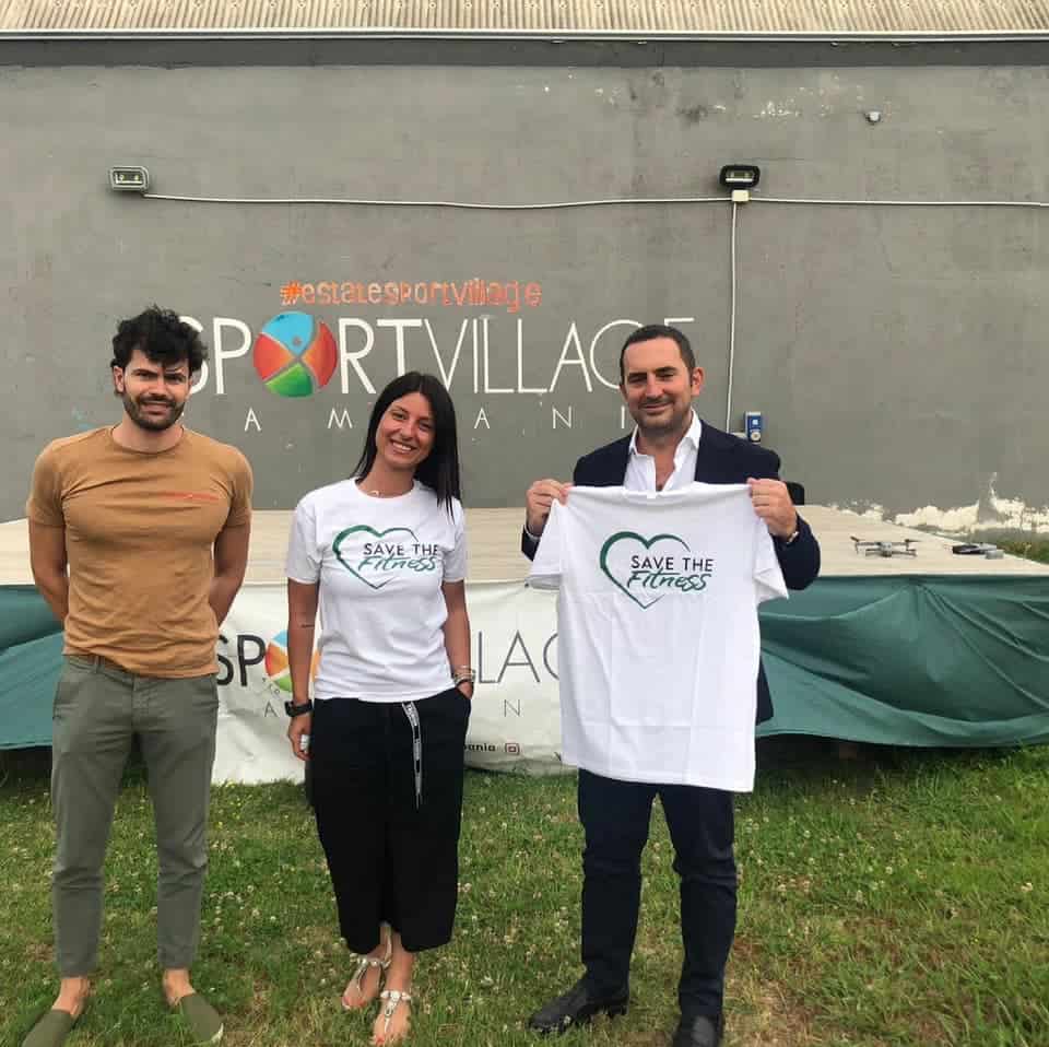 Vincenzo Spadafora allo Sport Village Campania per sostenere Save the fitness