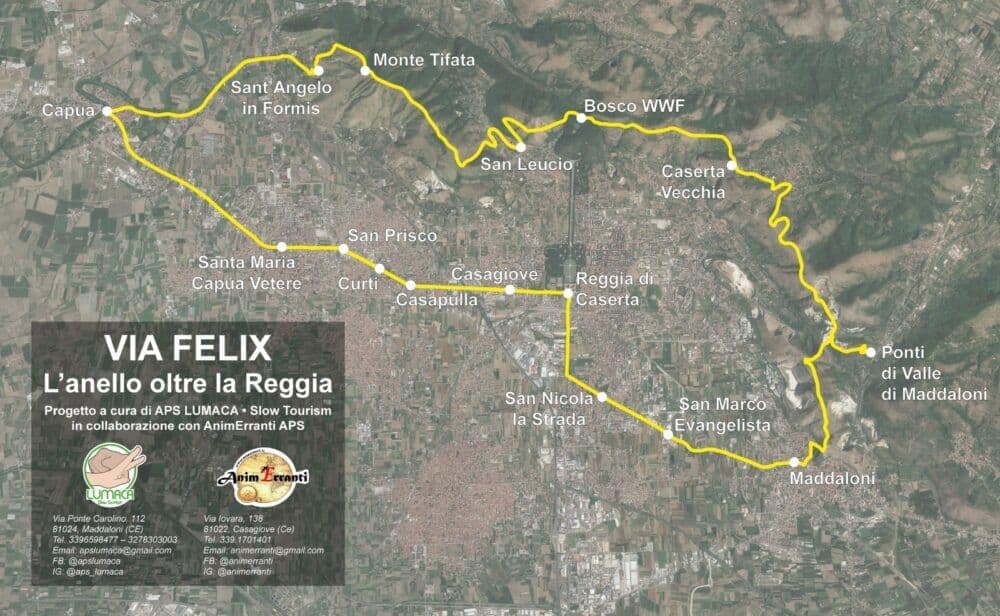 Turismo lento nel casertano: nasce il cammino “Via Felix”