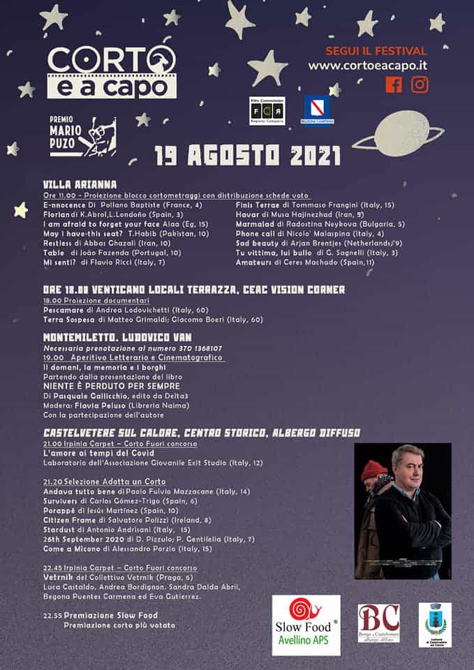 Via a "Corto e a capo 2021": laboratori, cinema e sociale
