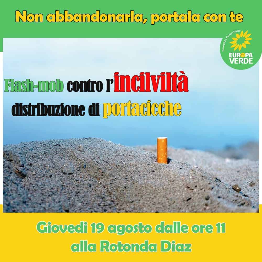 Europa Verde: flash mob alla Rotonda Diaz