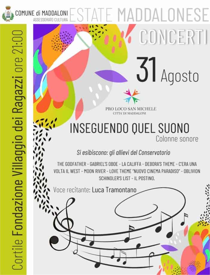 “Inseguendo quel suono”: questa sera l'evento musicale a Maddaloni
