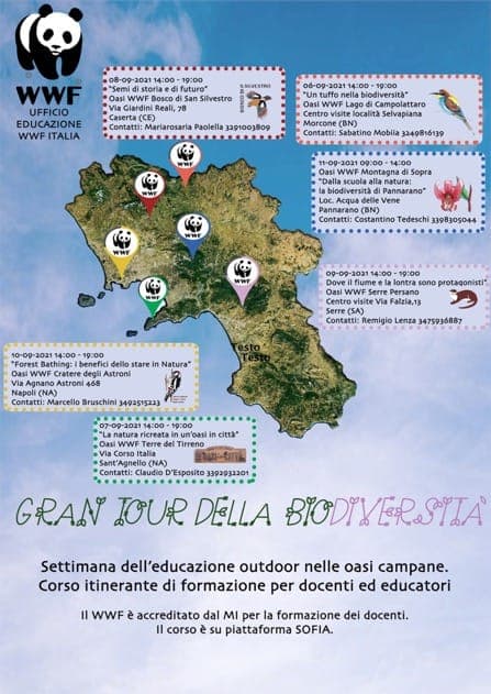 WWF: Gran Tour della Biodiversità in Campania