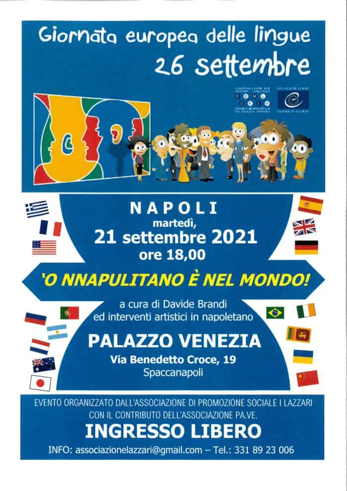 Giornata Europea delle lingue: la lingua napoletana promossa dal Consiglio d'Europa