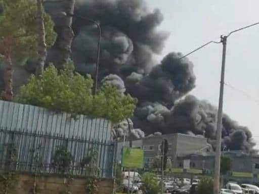 Paura nella zona industriale di Teverola, si teme disastro ambientale