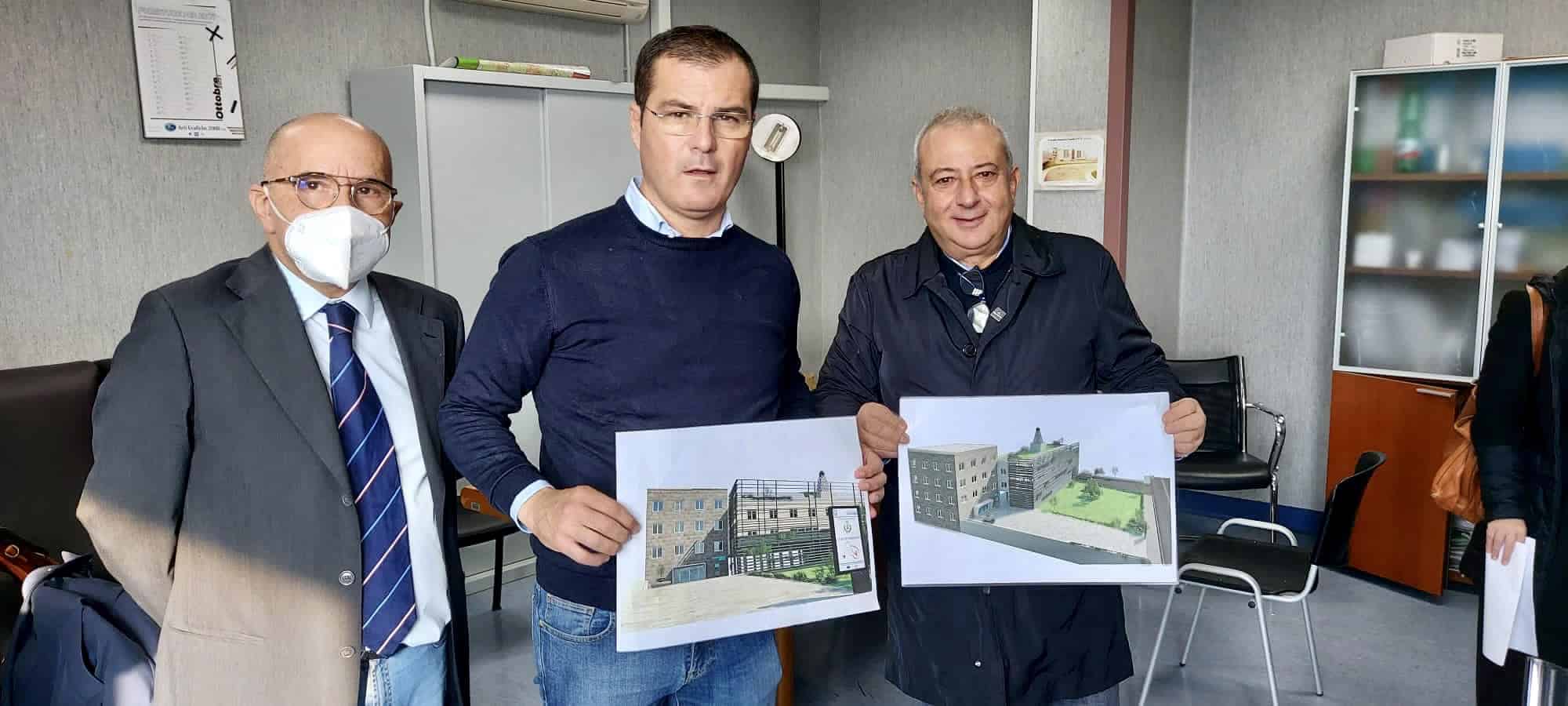 Mondragone, l'Asl in visita nell'area del nuovo ospedale di comunità e primo soccorso