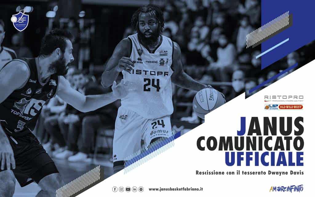 Sputo in faccia all'arbitro: Dwayne Davis saluta Fabriano