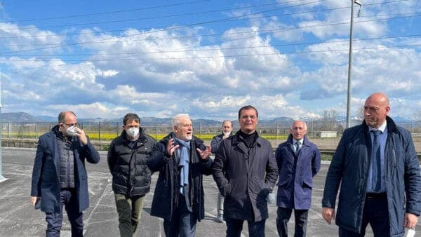 Marcianise, visita di Zannini al depuratore: in arrivo 13 milioni di finanziamento