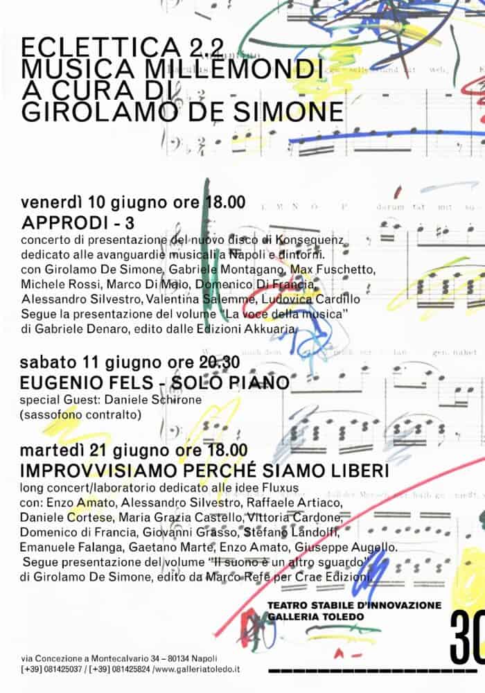 Napoli, a Galleria Toledo tre appuntamenti con Eclettica 2.2