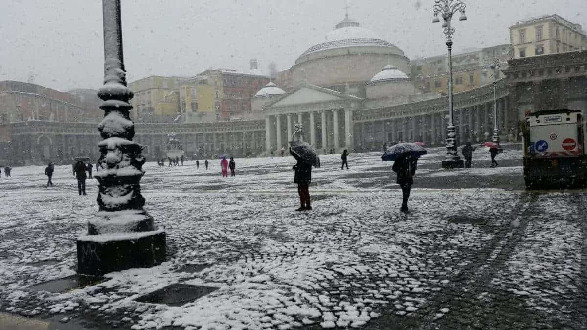 Campania, arriva il freddo: attese temperature gelide