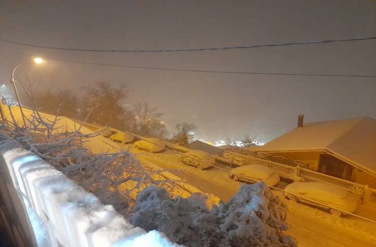 Prima neve sul casertano (LE FOTO): allerta meteo fino a domenica