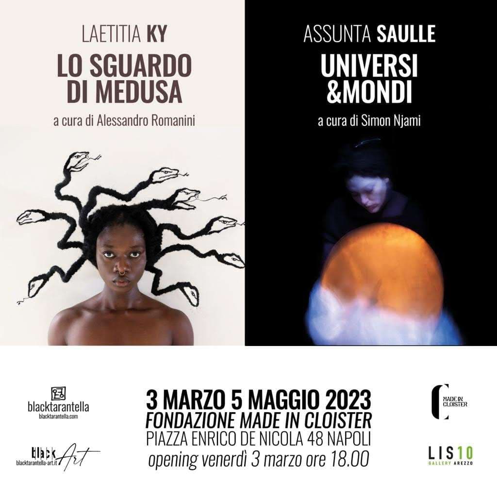 Il 3 Marzo arriva a Made in Cloister la mostra bipersonale di Assunta Saulle e Laetitia Ky