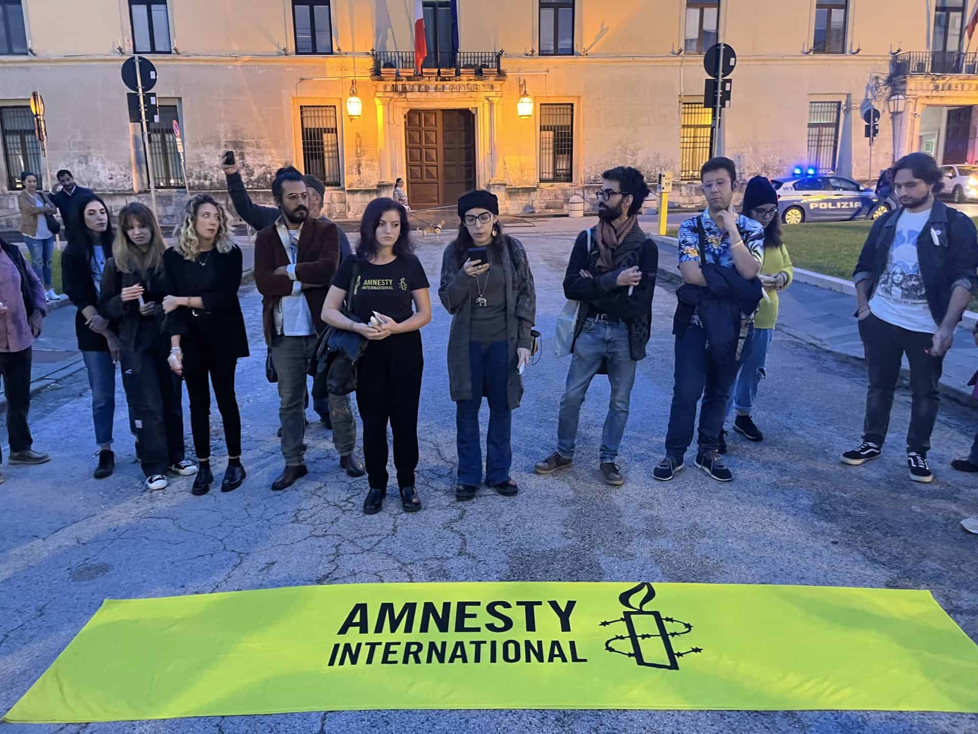 Amnesty in piazza a Caserta: "Stop war on Gaza"