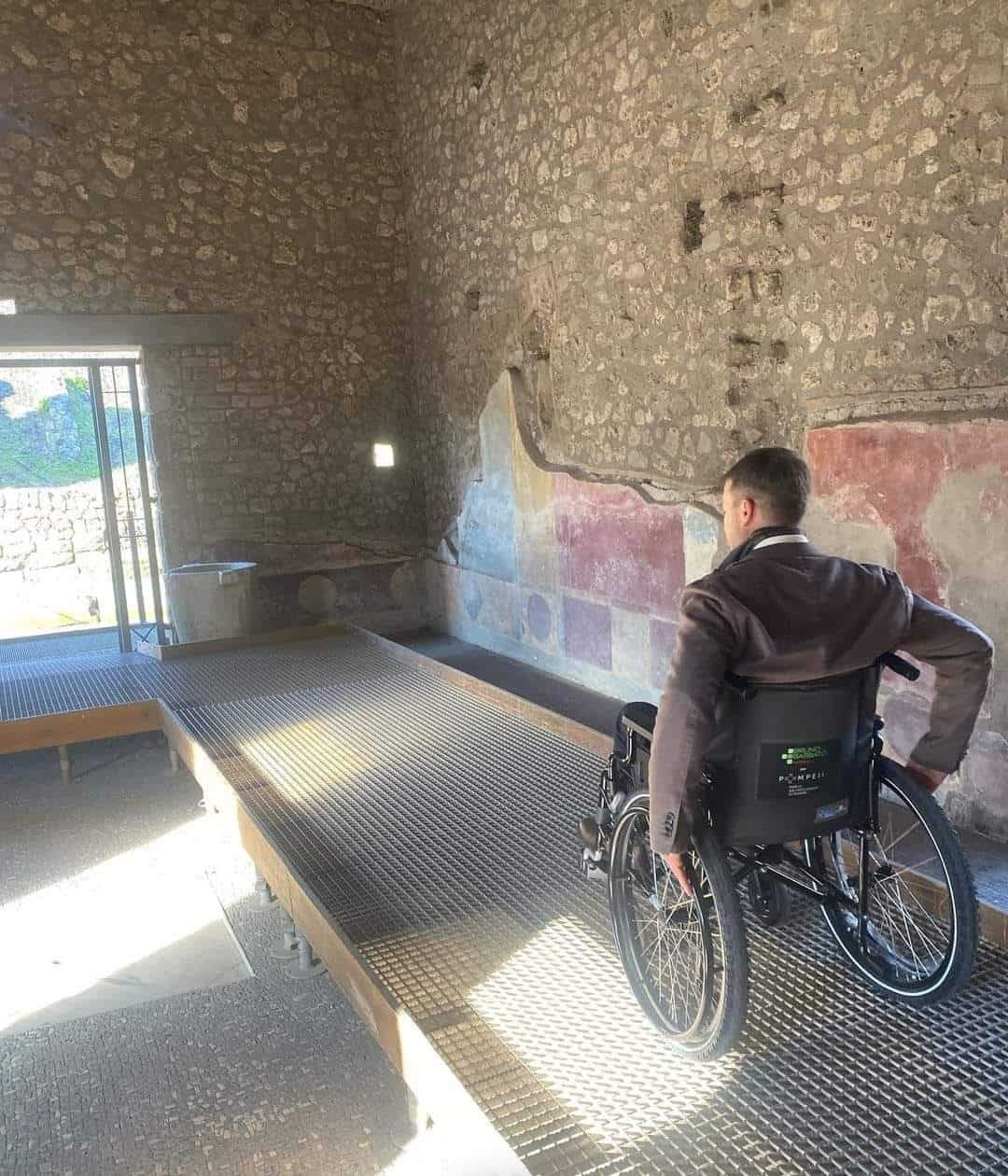 Il Parco Archeologico di Pompei sempre più accessibile alle persone con disabilità