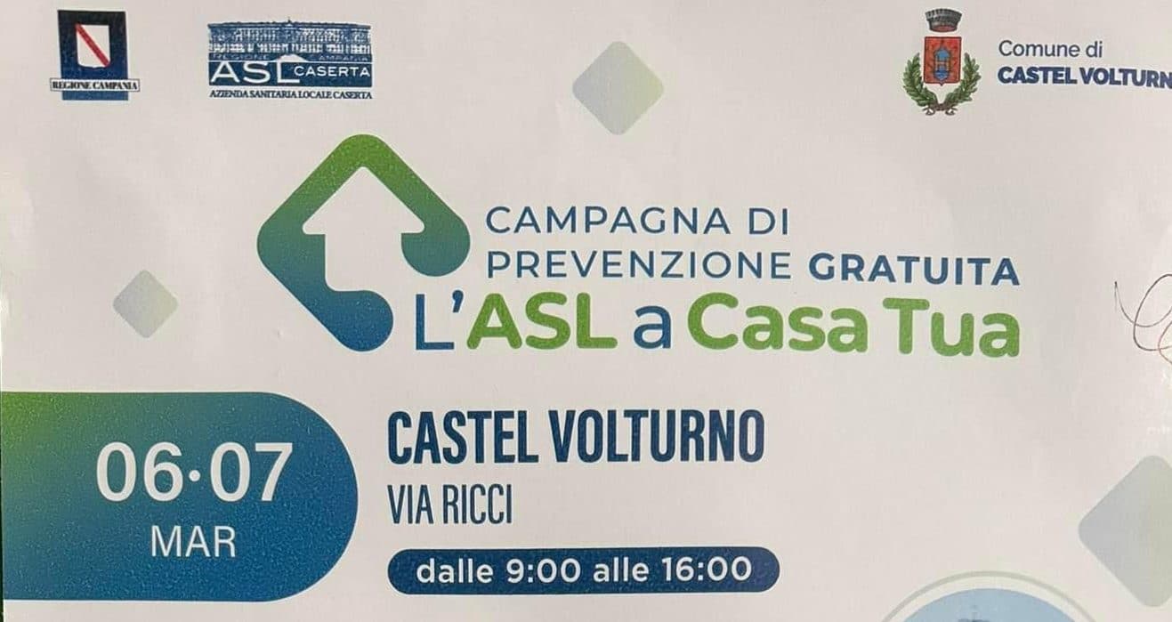"L'ASL a casa tua": prevenzione gratuita a Castel Volturno