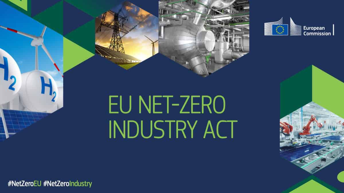 Arriva il via dell'UE al regolamento Net Zero Industry Act