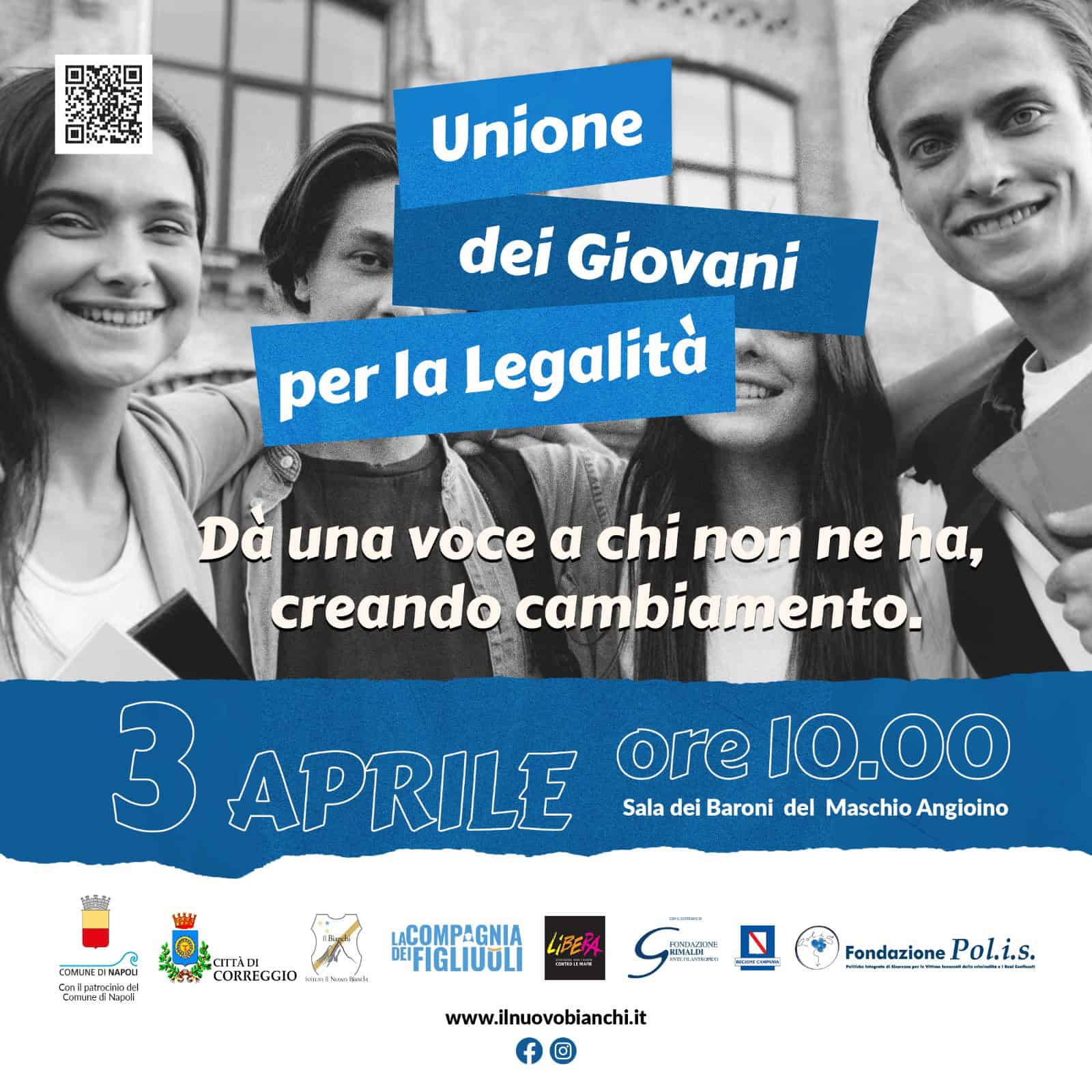 Al Maschio Angioino l'Unione dei Giovani per la Legalità