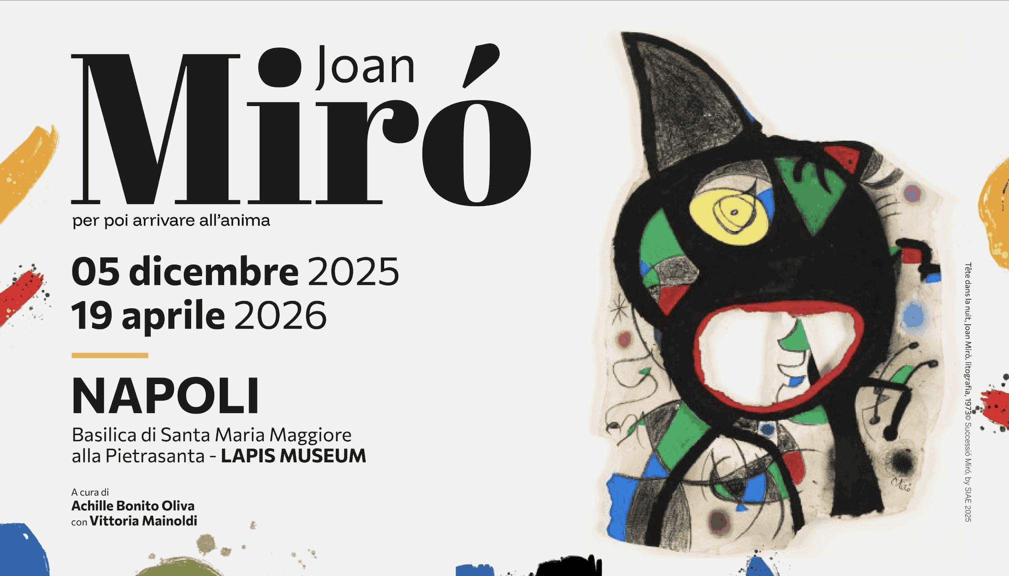 La nuova mostra su Joan Miró arriva a Napoli