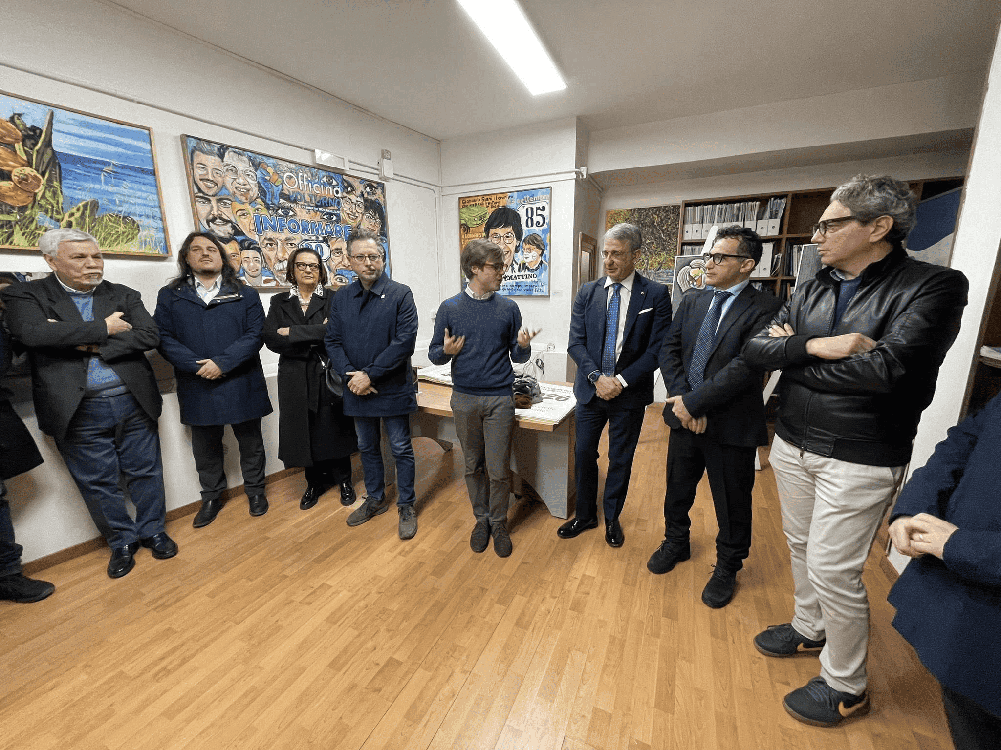 Officina Volturno: inaugurato un nuovo spazio espositivo dedicato all'antimafia