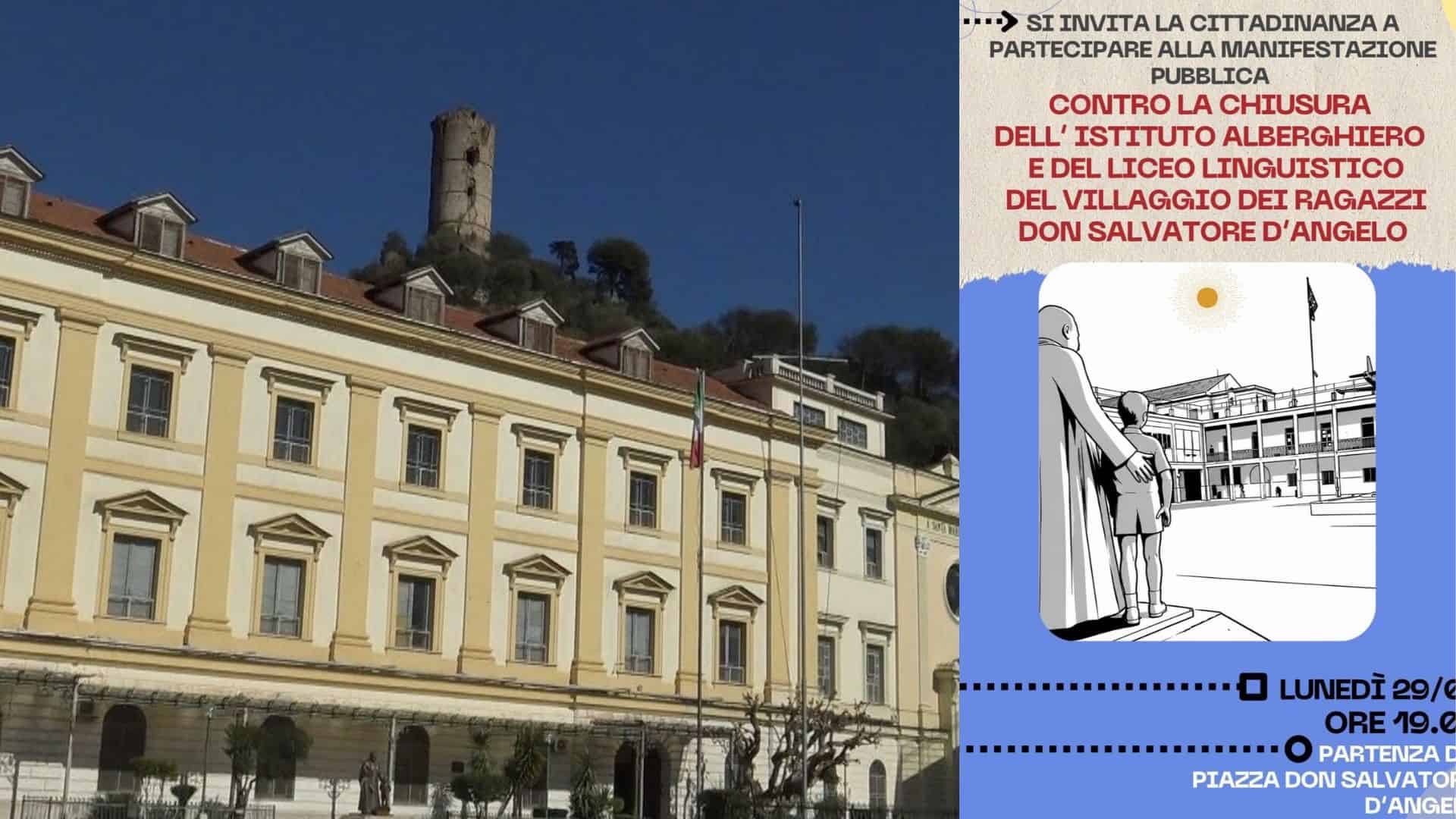 Villaggio dei Ragazzi: manifestazione contro la chiusura delle scuole