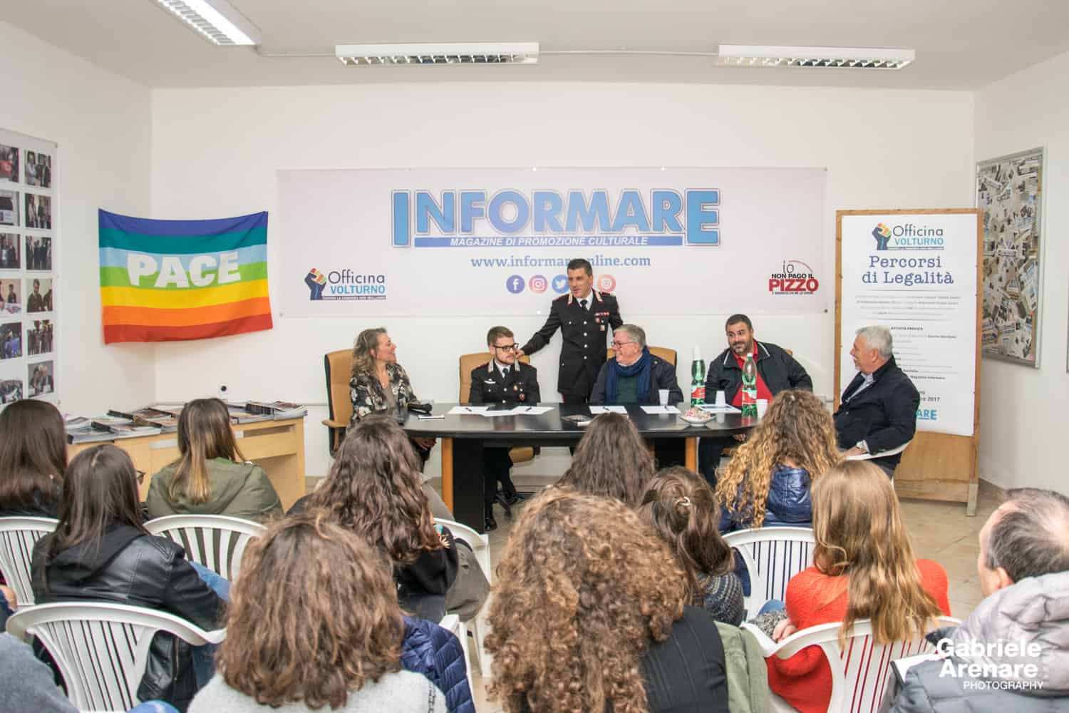 L'associazione Centro Studi Officina Volturno "Percorsi di Legalità" Liceo Classico "Galileo Galilei" di Piedimonte Matese (CE)