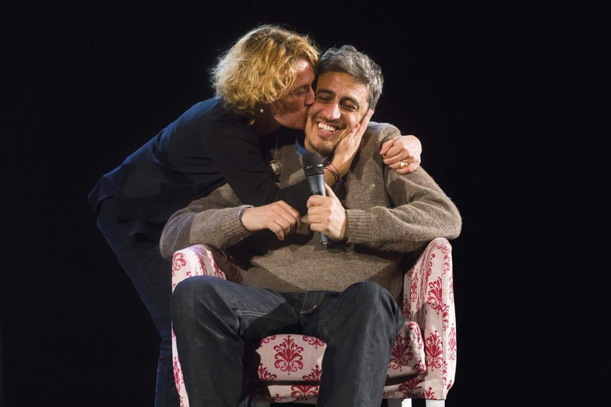 Pif e la sorella Manuela Diliberto - Photo credit Carmine Colurcio