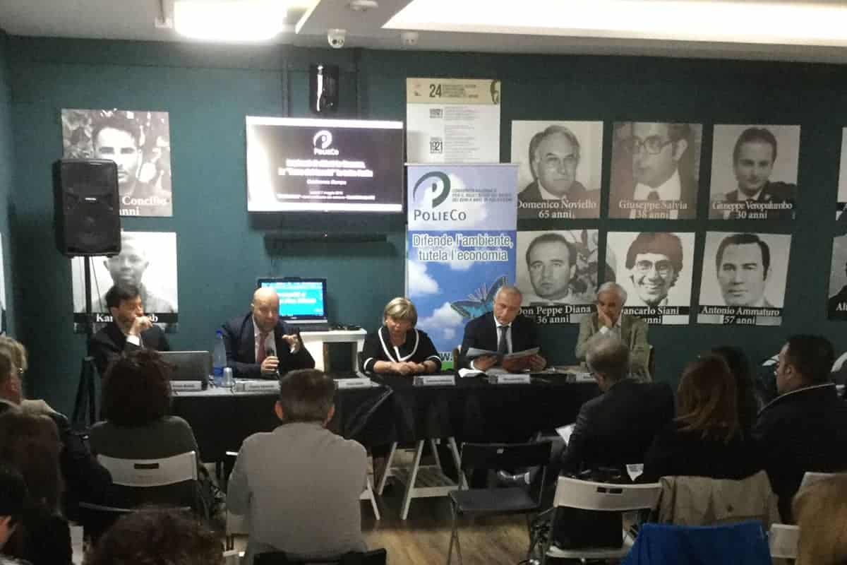 Casa Don Diana, conferenza stampa organizzata dal Consorzio Nazionale PolieCo