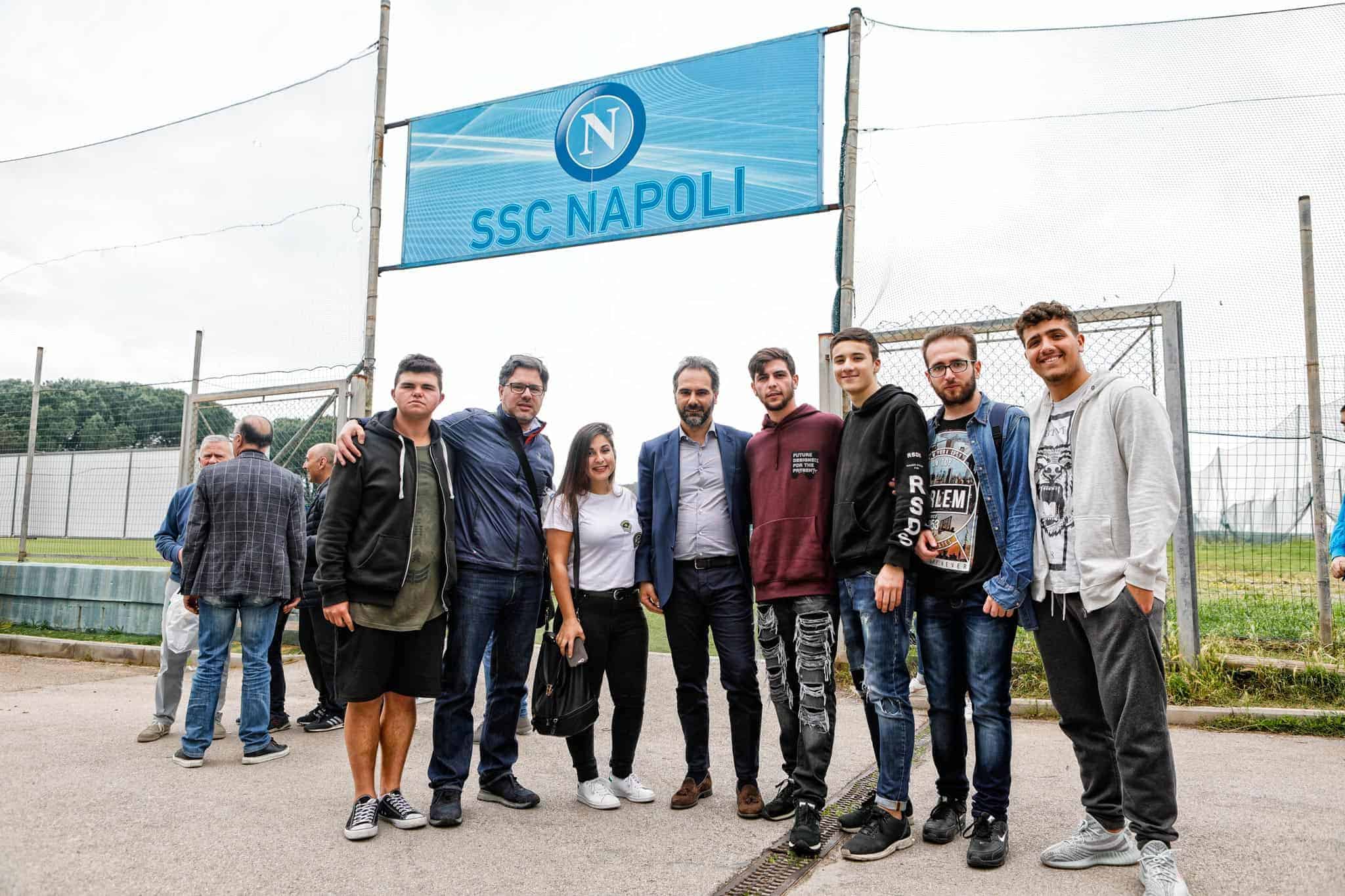 Castel Volturno, l'associazione “Arti e Mestieri” ospite nel centro sportivo della “SSC Napoli”