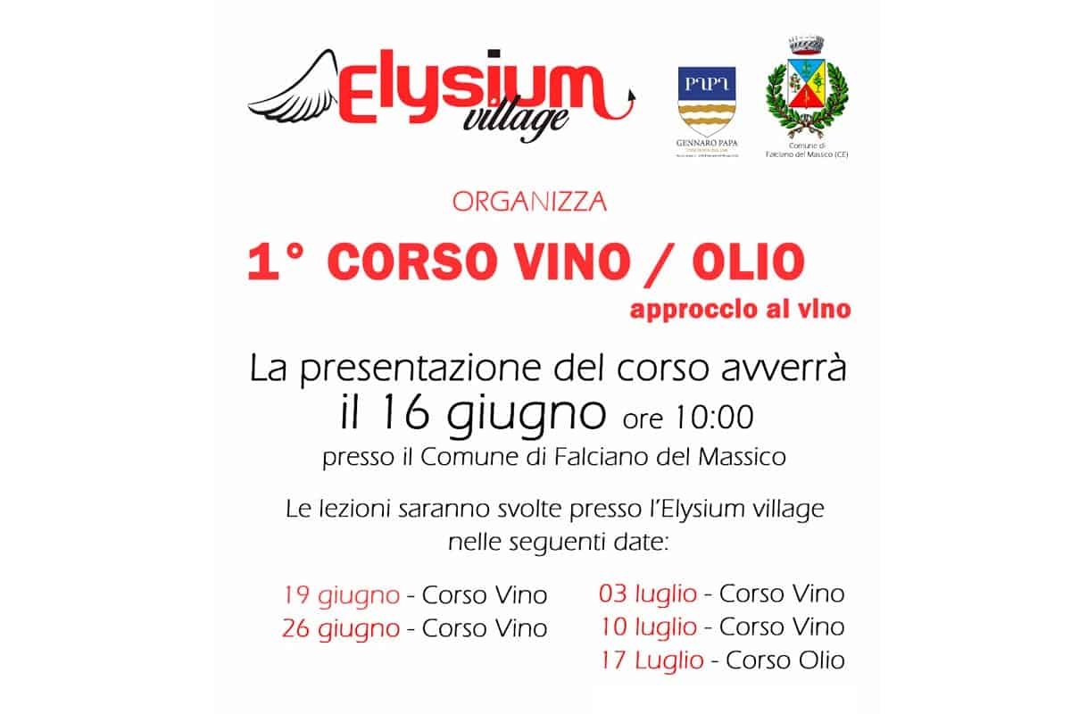 Falciano del Massico, 1° Corso Vino e Olio