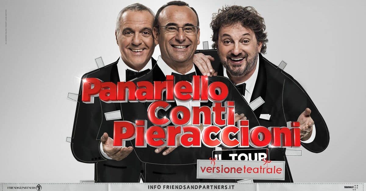 Panariello, Conti e Pieraccioni al Palapartenope
