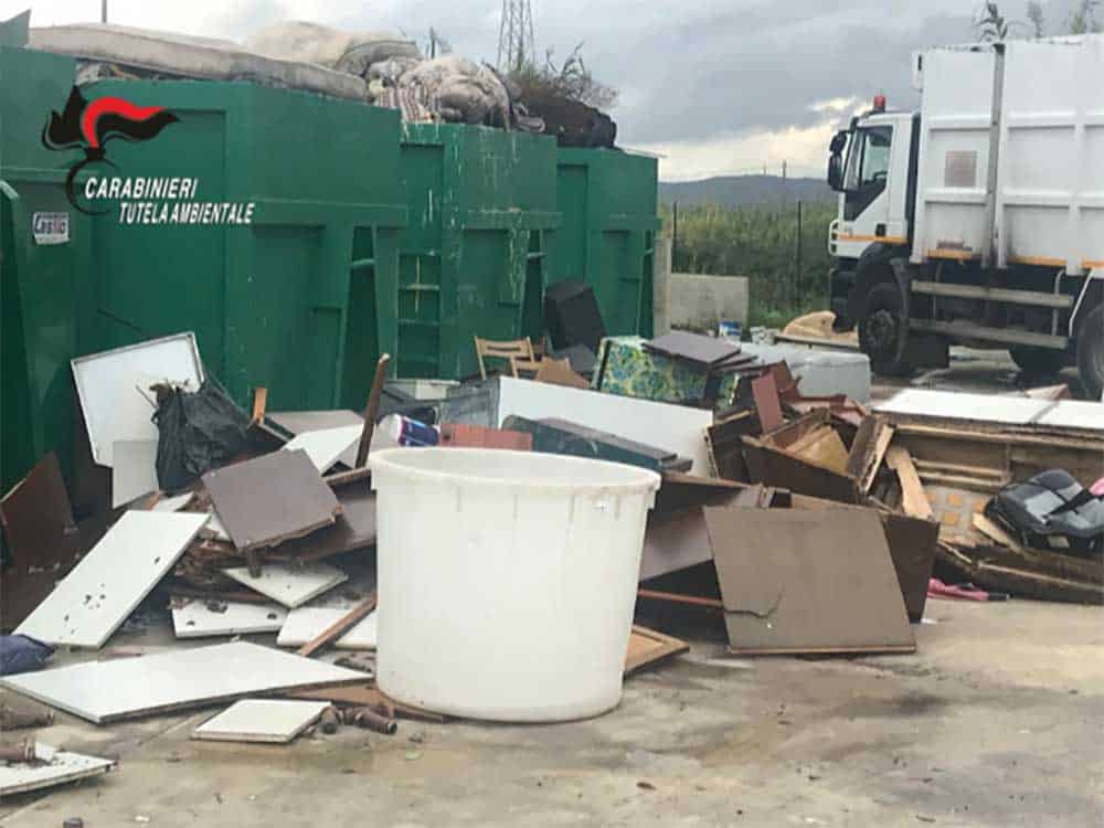 Carabinieri NOE di Caserta sequestrano isola ecologica