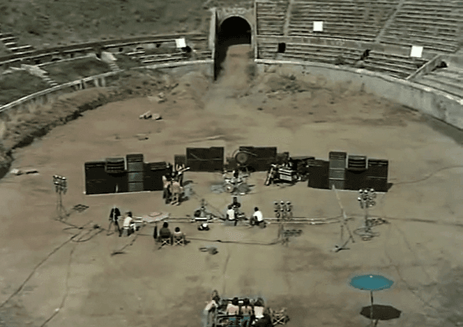 I Pink Floyd “tornano” a Pompei dopo 48 anni