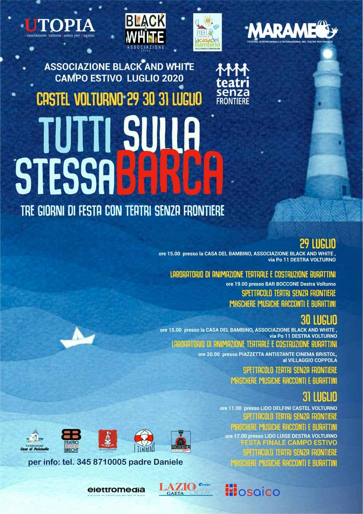 Castel Volturno, tre giorni di festa con l'associazione Black and White e La casa del Bambino