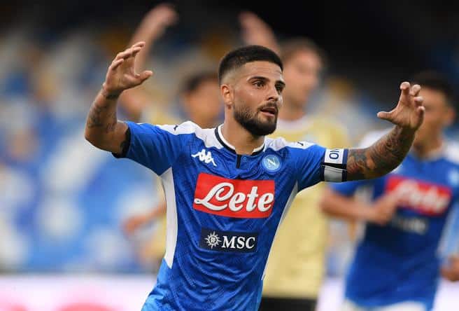 Lorenzo Insigne segna il 2-1 e il Napoli agguanta il quinto posto