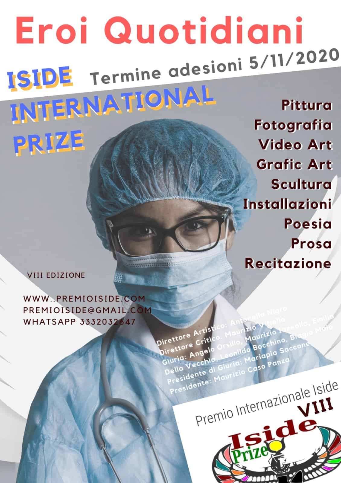 Premio Internazionale Iside: prorogate le adesioni al 5 novembre