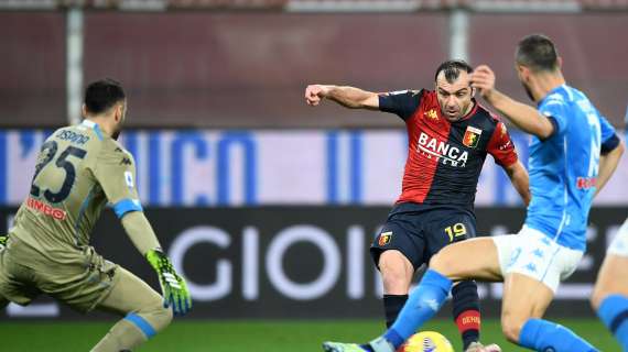 Il Genoa batte il Napoli 2-1, ci pensa l'ex Pandev ad affossare gli azzurri