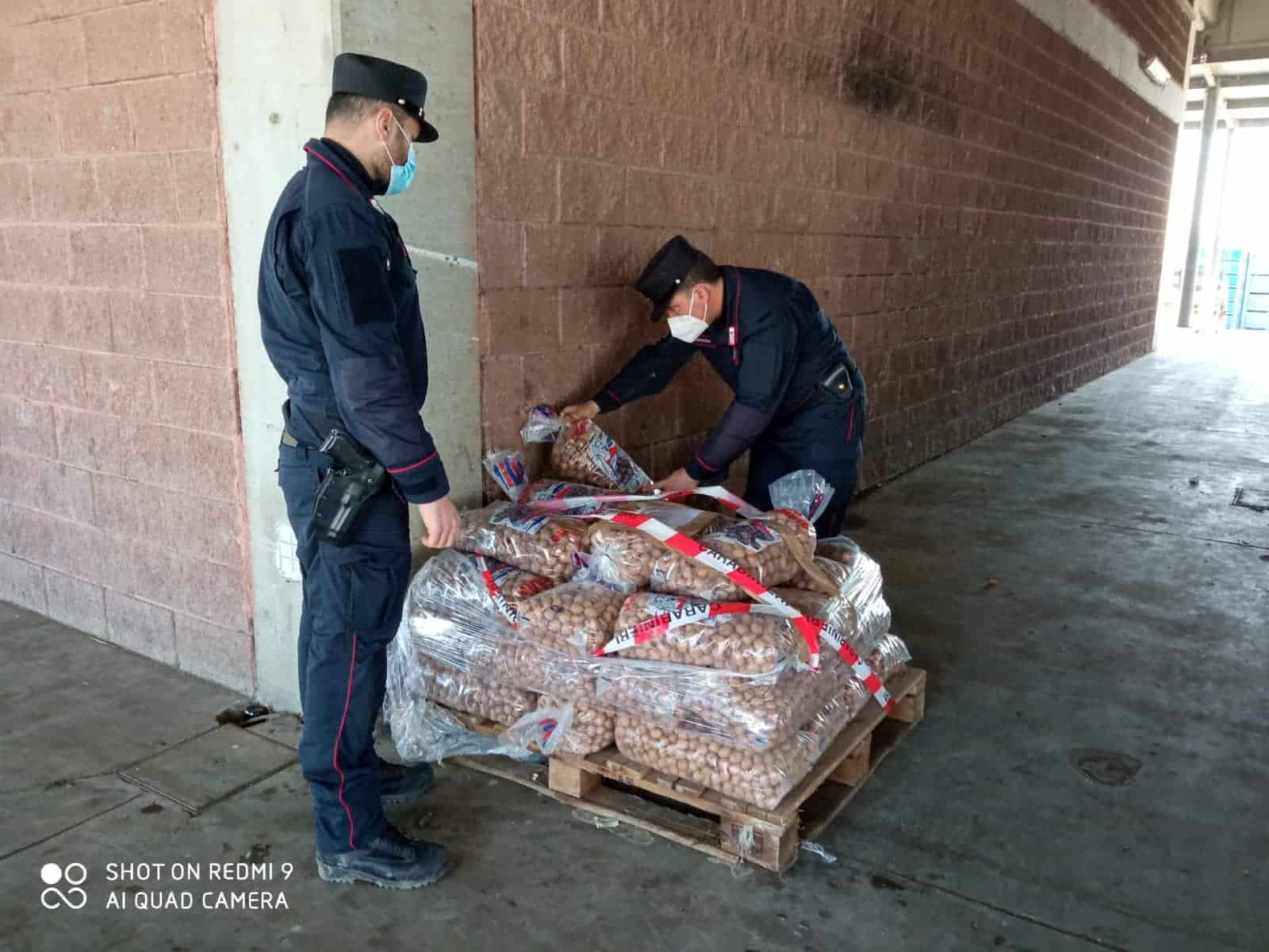 San Tammaro, mercato ortofrutticolo: sequestrati prodotti alimentari irregolari