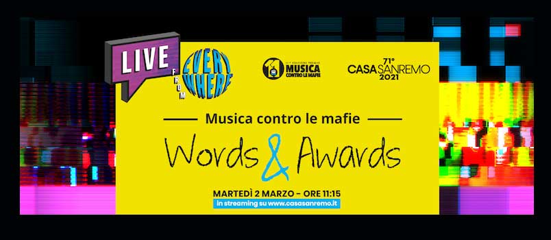Musica contro le Mafie, la premiazione dagli studi di Casa Sanremo 2021